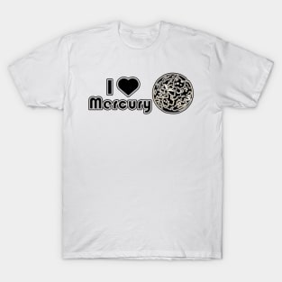 Electric Solar System I Heart Mercury T-Shirt